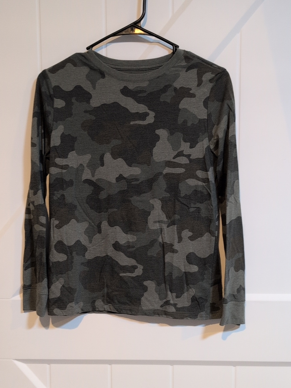 Kids' Long-Sleeve Camo Tee - Green Camo